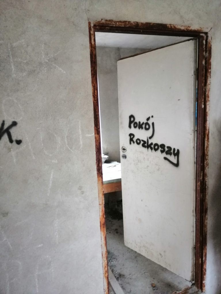 Opuszczony niedokończony dom z halą., Rzgów, województwo łódzkie - relacja z 04.2019, zdjęcie 2