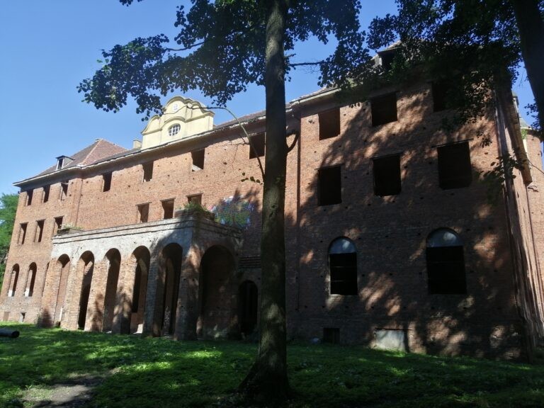 Zamek w stanie surowym, Grąbkowo, województwo wielkopolskie - relacja z 08.2020, zdjęcie 8