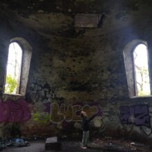 opuszczona wieża (chyba wodna) Toruń