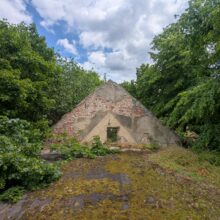 Opuszczone budynki szpitala psychiatrycznego srebrniki Gdańsk