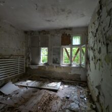 Opuszczone budynki szpitala psychiatrycznego srebrniki Gdańsk