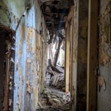 Opuszczone budynki szpitala psychiatrycznego srebrniki Gdańsk